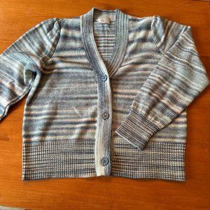 LOFT Outlet, striped blue/pink sweater, XL